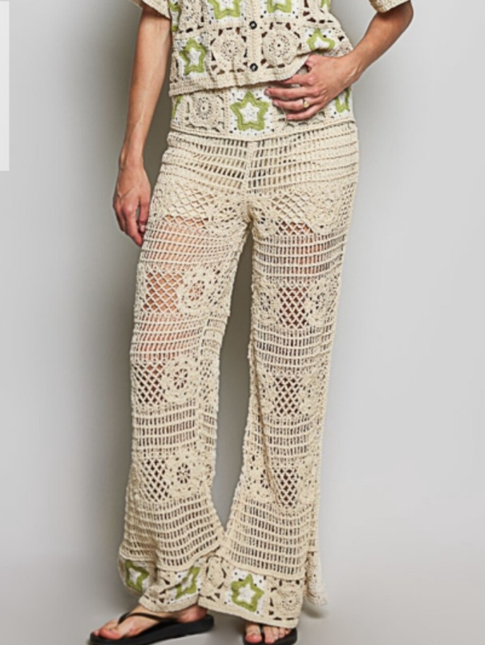 POL Boho Crochet Pants New